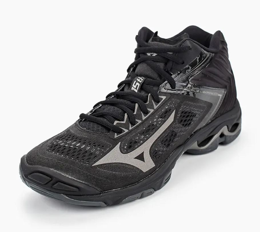 Кроссовки мужские Mizuno Wave Lightning Z5 Mid черные 40 EU - купить в  Москве, цены на СберМегаМаркет