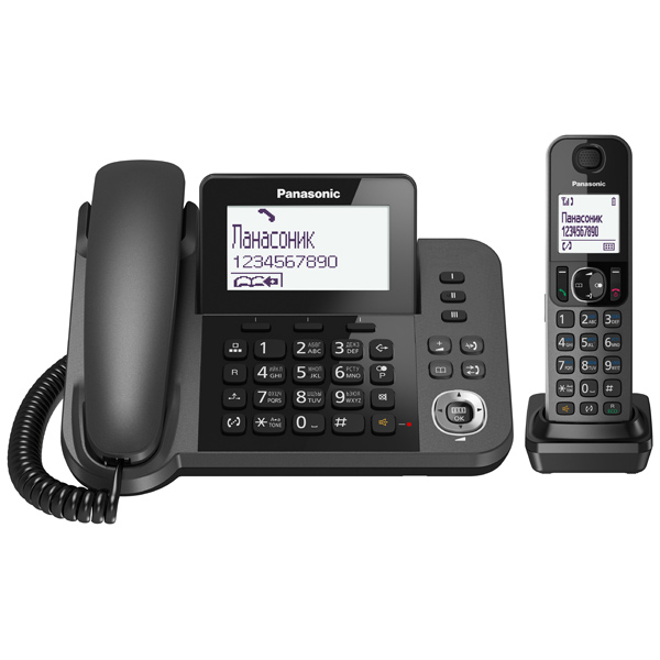 DECT телефон Panasonic KX-TGF310RUM черный, купить в Москве, цены в интернет-магазинах на Мегамаркет