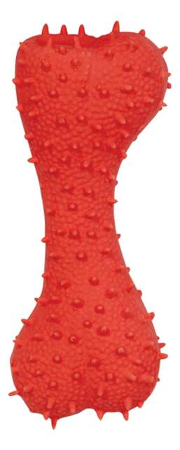 Жевательная игрушка для собак Triol Кость из латекса, красная, 12,5 см