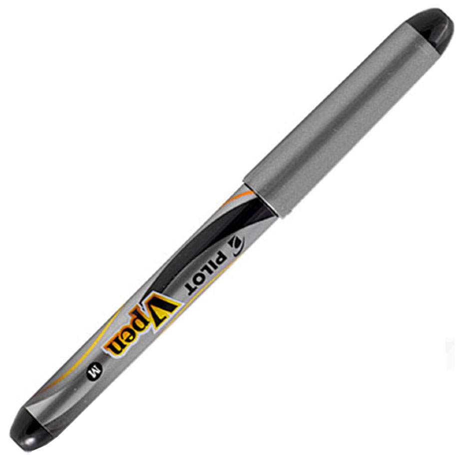 Ручка перьевая Pilot V-Pen Silver черная 0,7мм (1 штука)