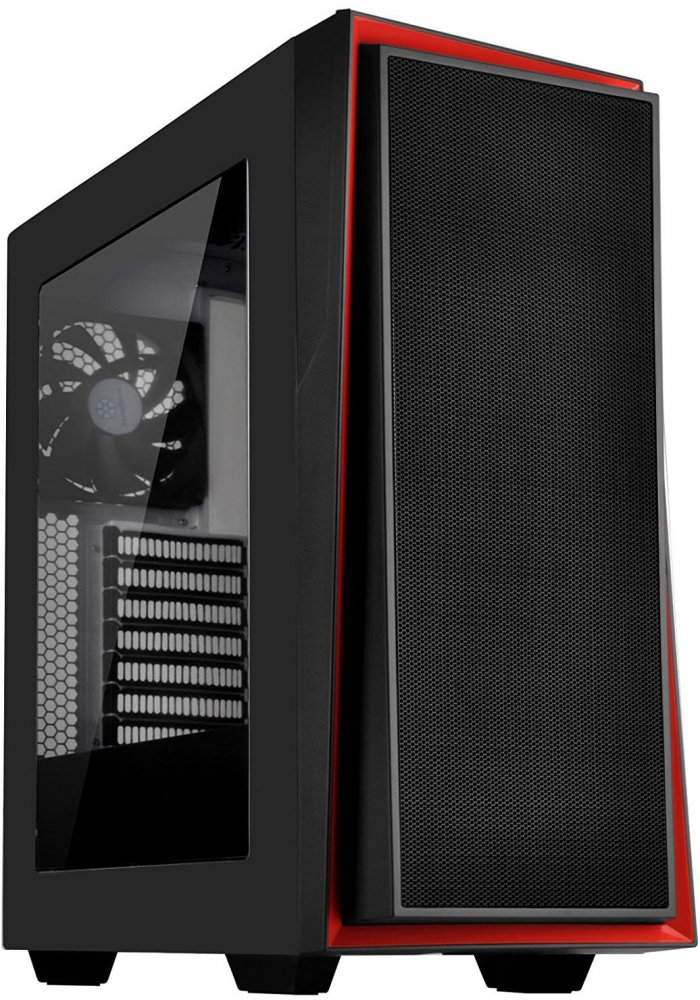 Корпус компьютерный SilverStone Redline RL06 (SST-RL06BR-W) Black/Red - купить в mb-comp, цена на Мегамаркет