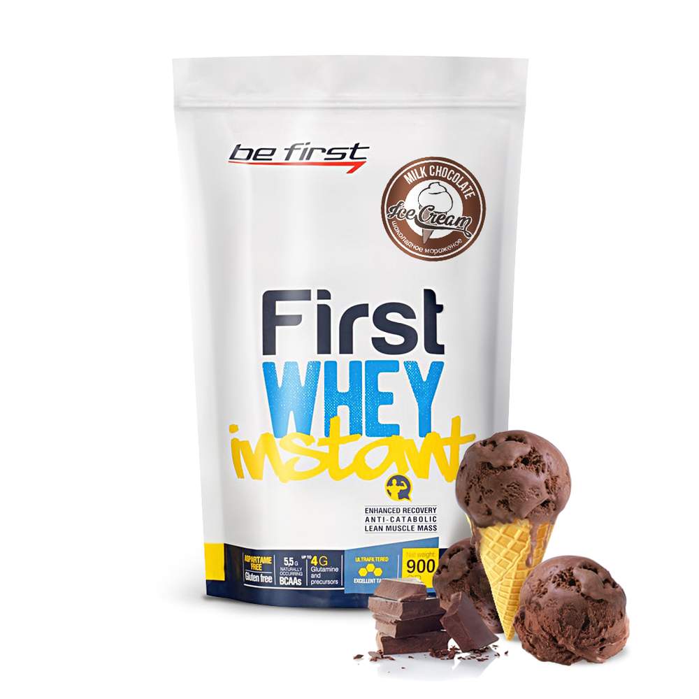 Протеин Be First Whey Instant, 900 г, milk chocolate ice-cream