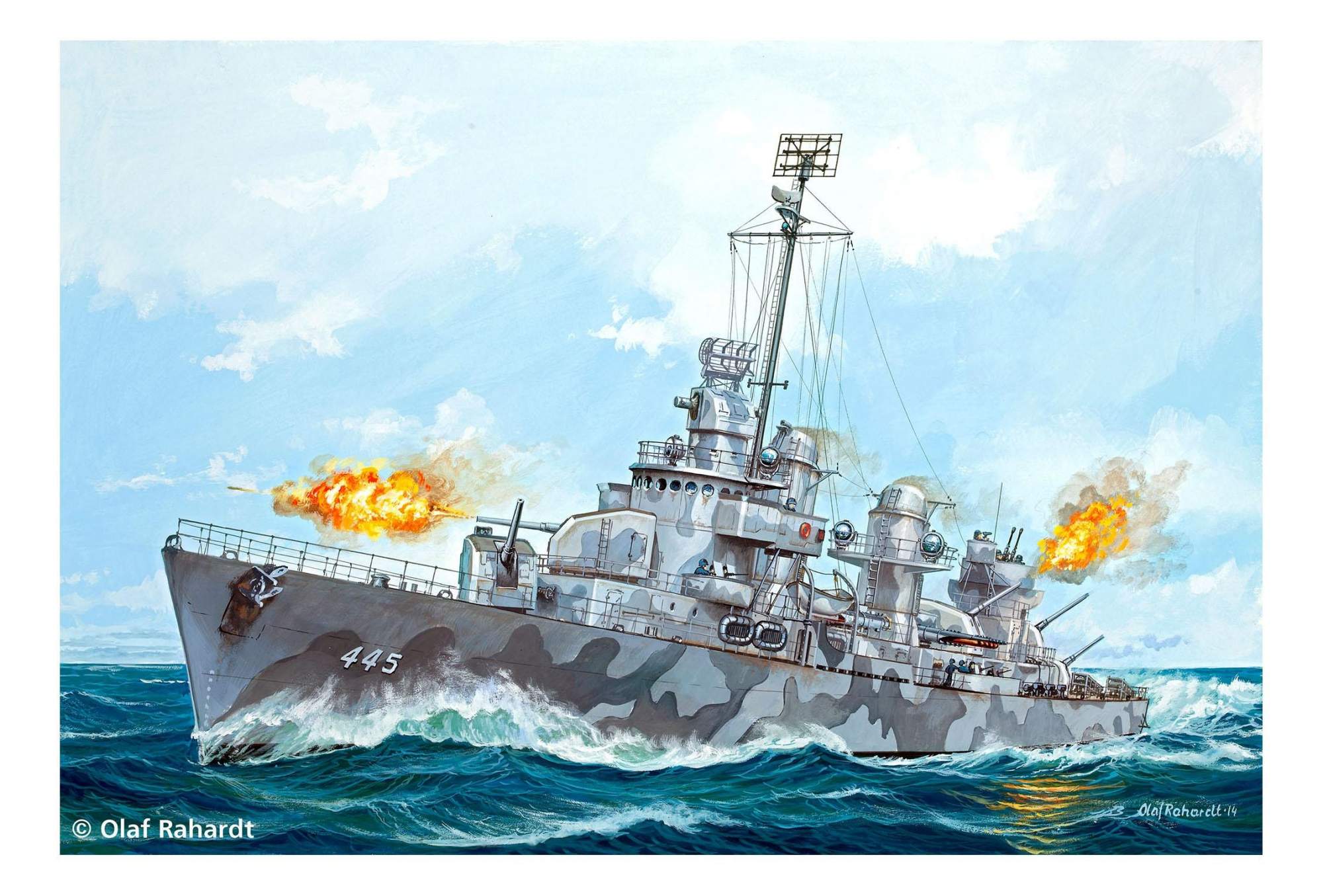 Ww2 фото рисунок немецкого сторожевика корабль kuj Корабль эсминец u.s.s. fletcher (dd-445) - купить в Москве, цены в интернет-мага