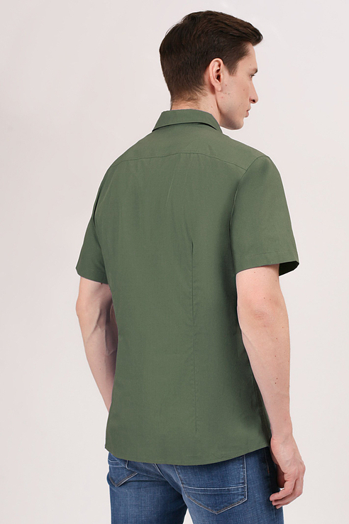 Рубашка мужская Tom Farr T M7004.47 зеленая S