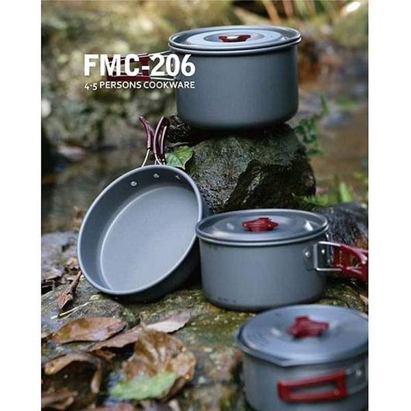 Набор походной посуды Fire-Maple FMC-206 8 предметов, серый