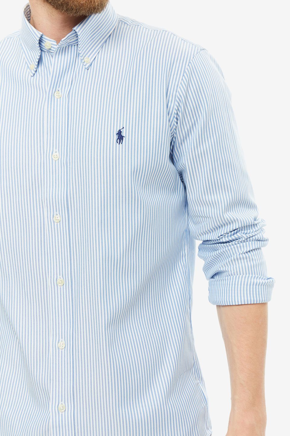 Рубашка мужская Polo Ralph Lauren 710767449002 белая S - купить в Москве,  цены на Мегамаркет