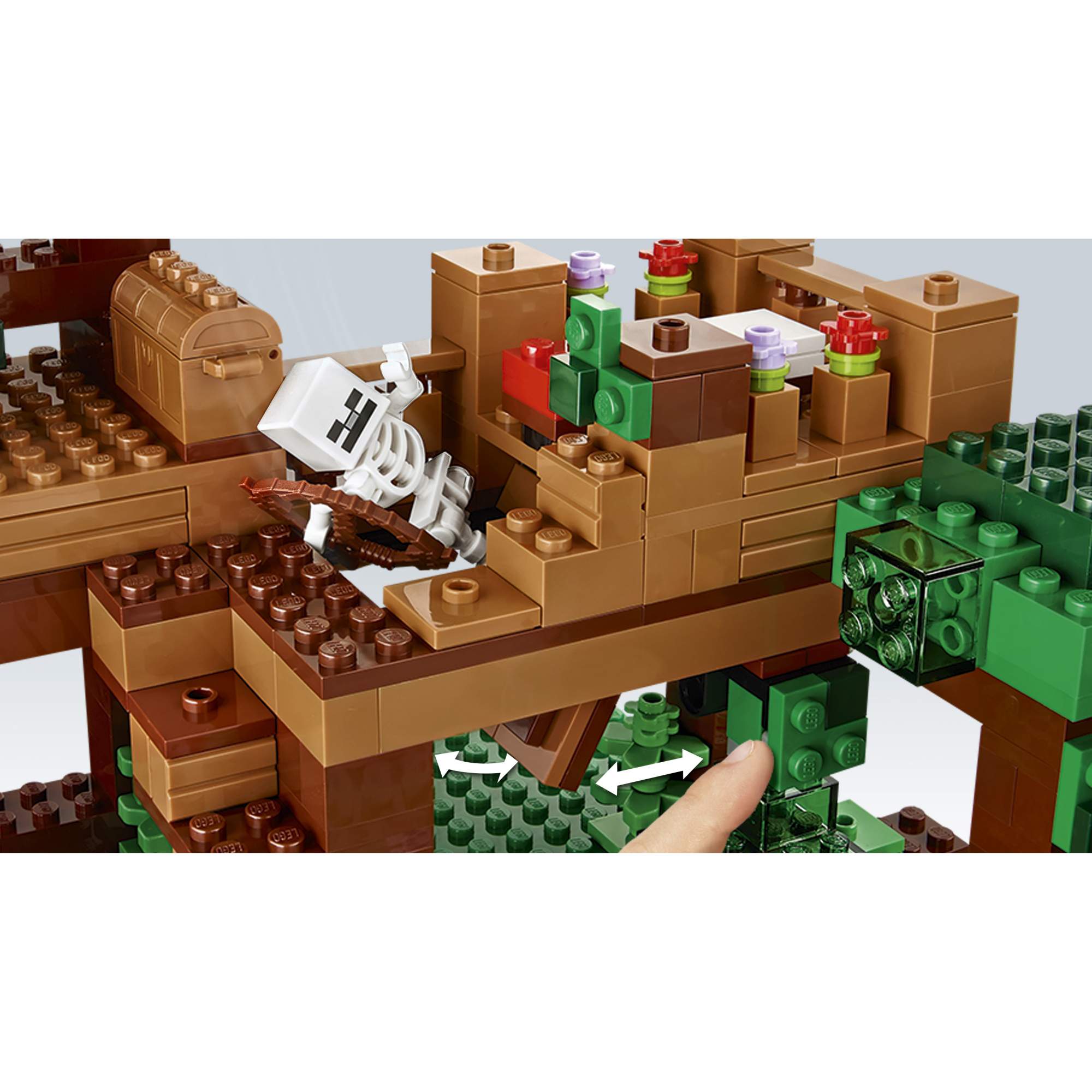 Конструктор LEGO Minecraft Домик на дереве в джунглях (21125) – купить в  Москве, цены в интернет-магазинах на Мегамаркет