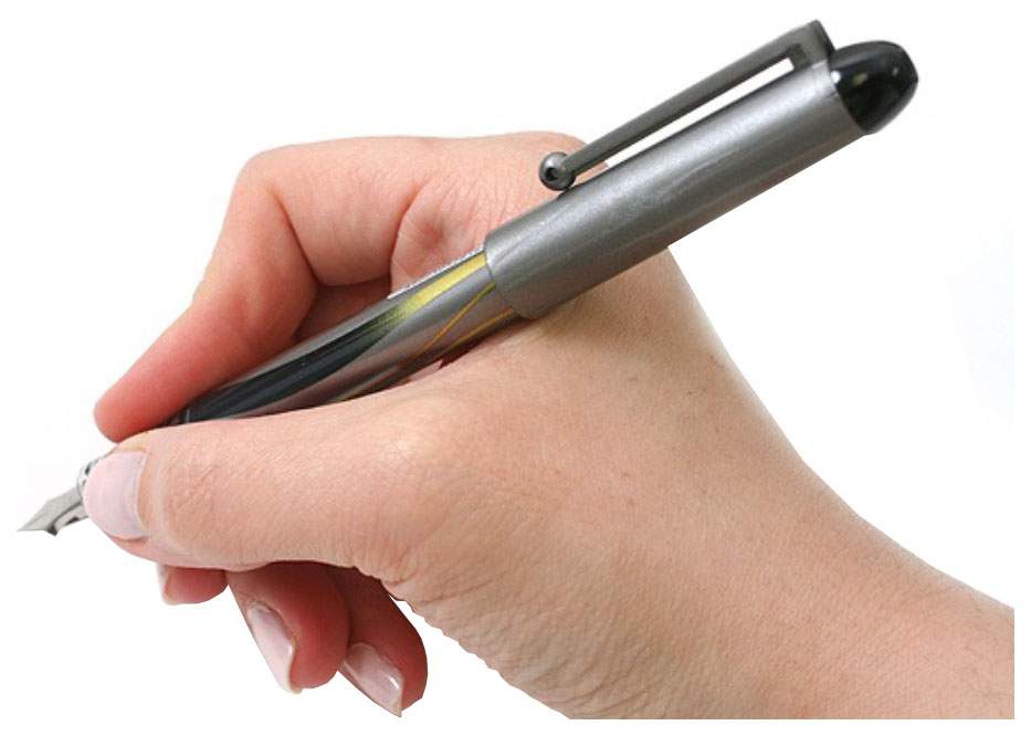 Ручка перьевая Pilot V-Pen Silver черная 0,7мм (1 штука)