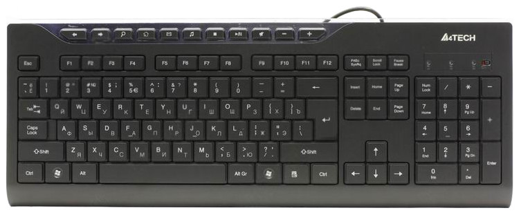 Клавиатура A4Tech KD-800L Black