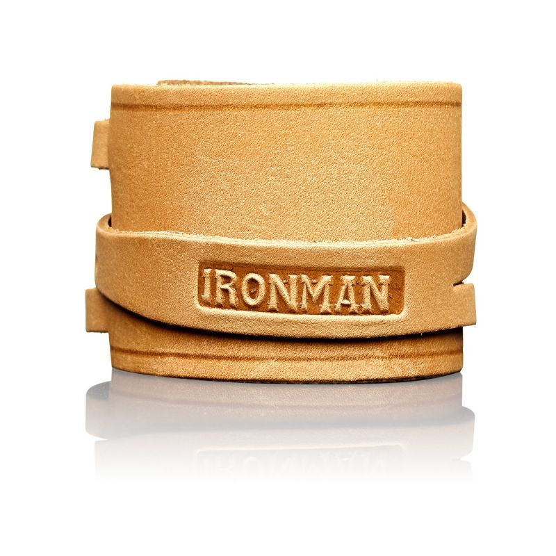 Напульсник кожаный "IRONMAN" №1