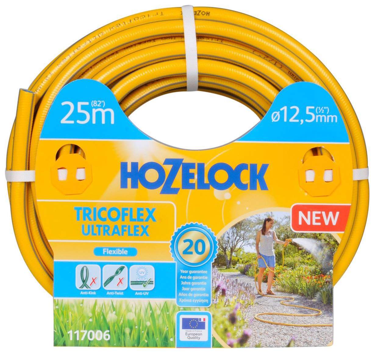 Шланг для полива Hozelock Tricoflex ultraflex 117006 1/2 25 м - купить в OBI Екатеринбург, цена на Мегамаркет