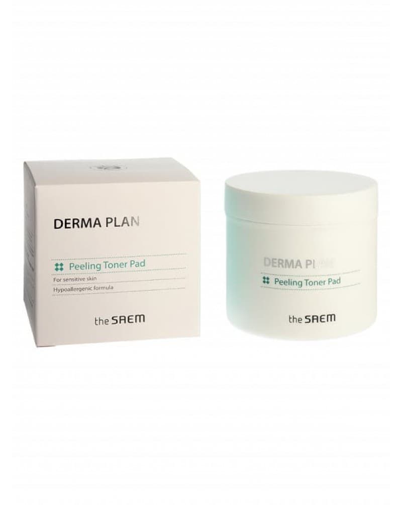 Clear derma скраб. The Saem Derma Plan peeling Toner Pad. Пилинг пэды дерма план. The Saem пилинг-диски Derma Plan peeling Toner Pad очищающие. Peeling Toner Pad for sensitive Skin.