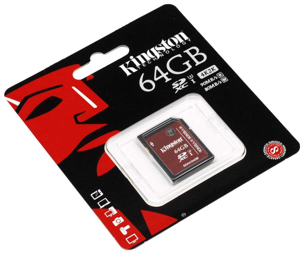 Карта памяти kingston 64gb