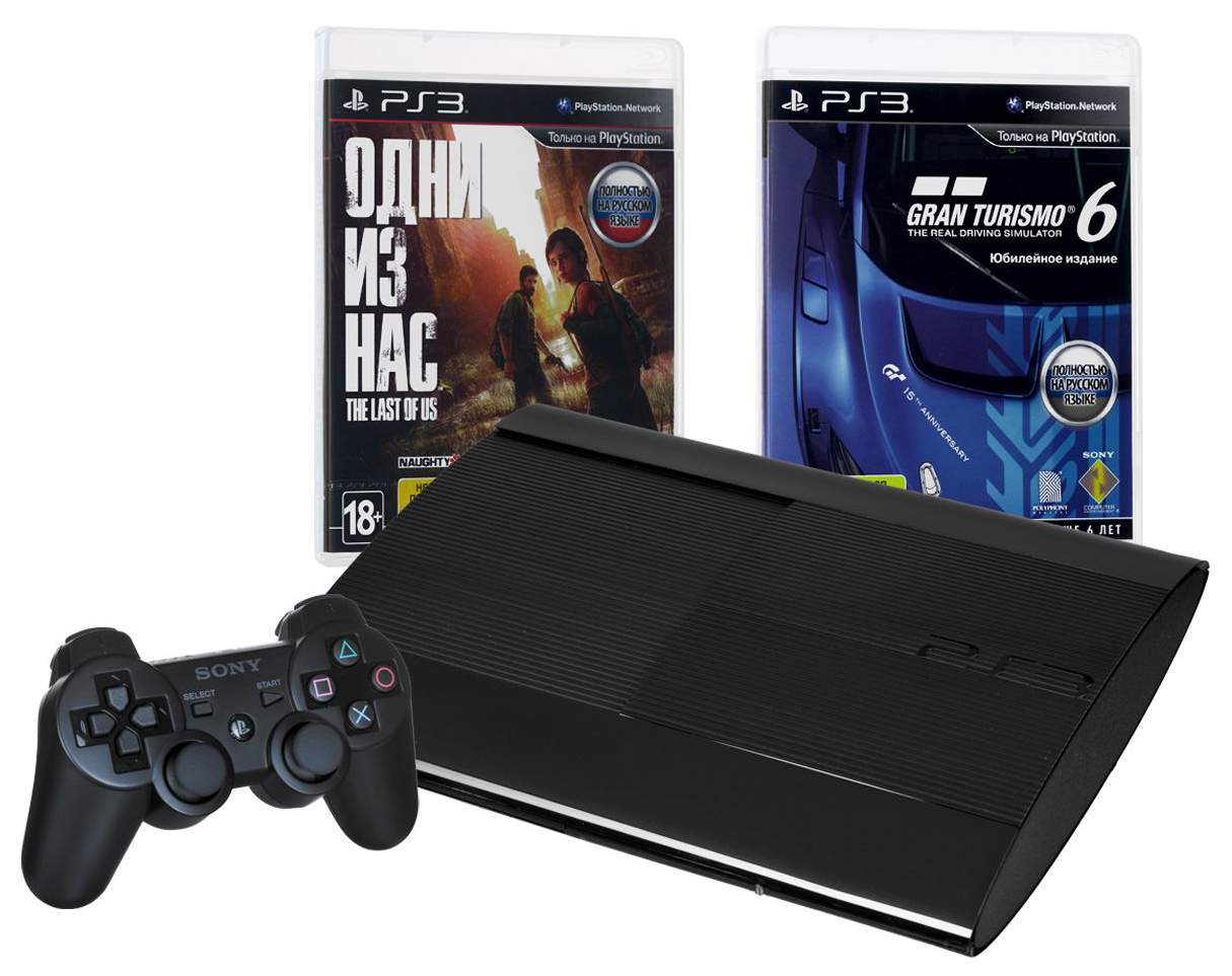 Игровая приставка PlayStation 3 Sony 12GB + Одни из нас + Gran Turismo 6 –  купить в Москве, цены в интернет-магазинах на Мегамаркет