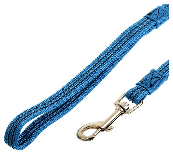Поводок для собак Зооник с латексной нитью синий 2 м 11438-3