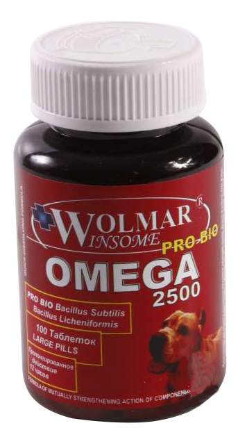 Витамины для собак Wolmar Winsome Omega 2500, 100 таб