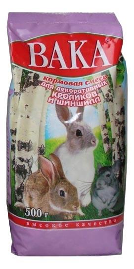 Корм для кроликов, шиншилл Вака Кормовая смесь 0.5 кг 1 шт