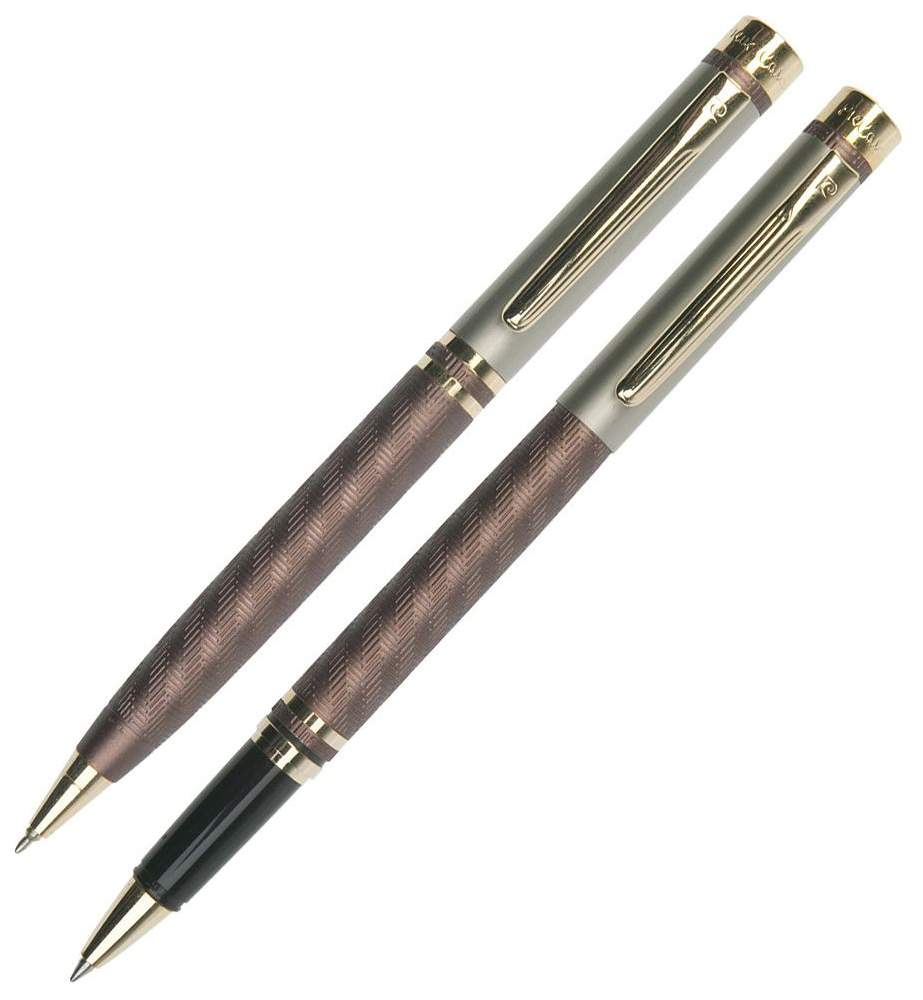 Набор ручек шариковых Pierre Cardin Pen&Pen - Matte Brown синие 1 мм 2 шт.