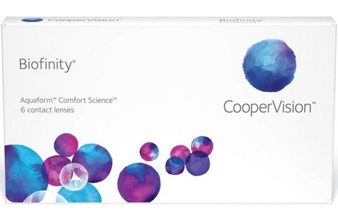 Контактные линзы Biofinity 6 линз -4,50 - купить в интернет-магазинах, цены на Мегамаркет | контактные линзы