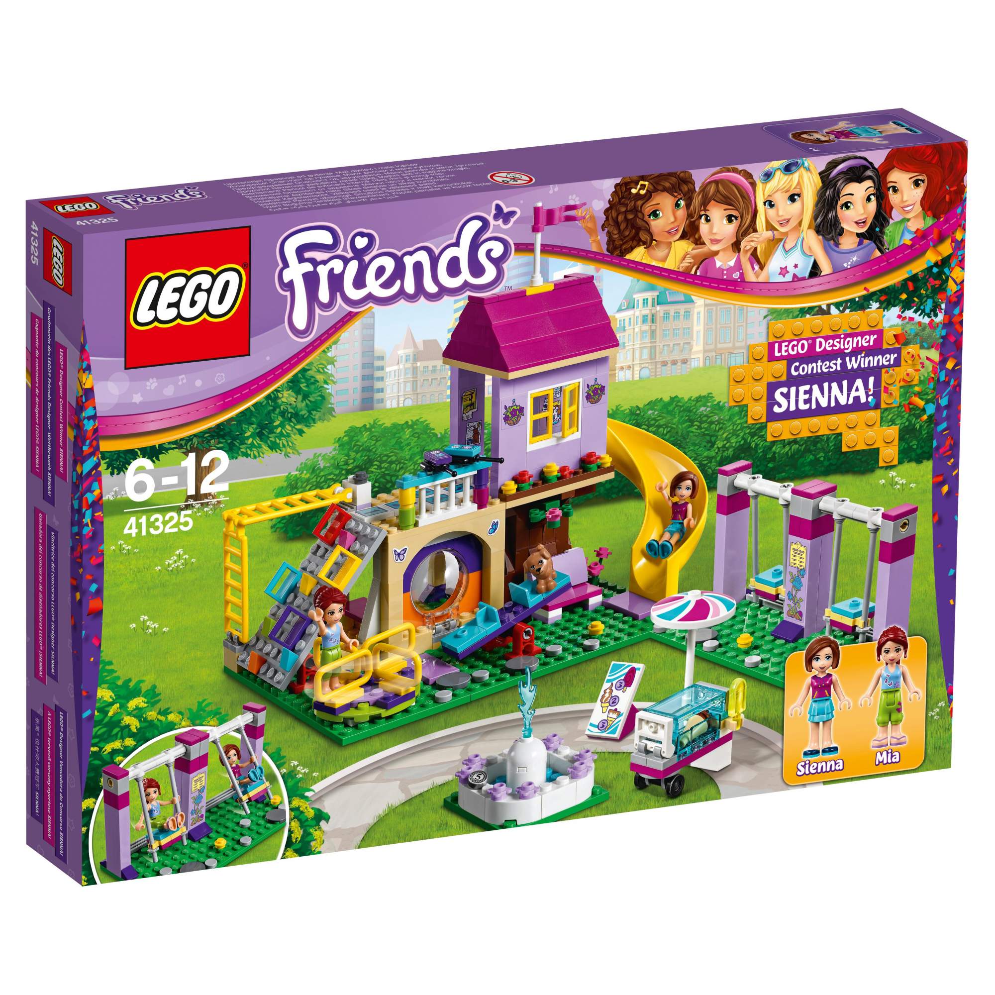 Купить конструктор LEGO Friends Игровая площадка Хартлейк Сити (41325),  цены на Мегамаркет | Артикул: 100000093376