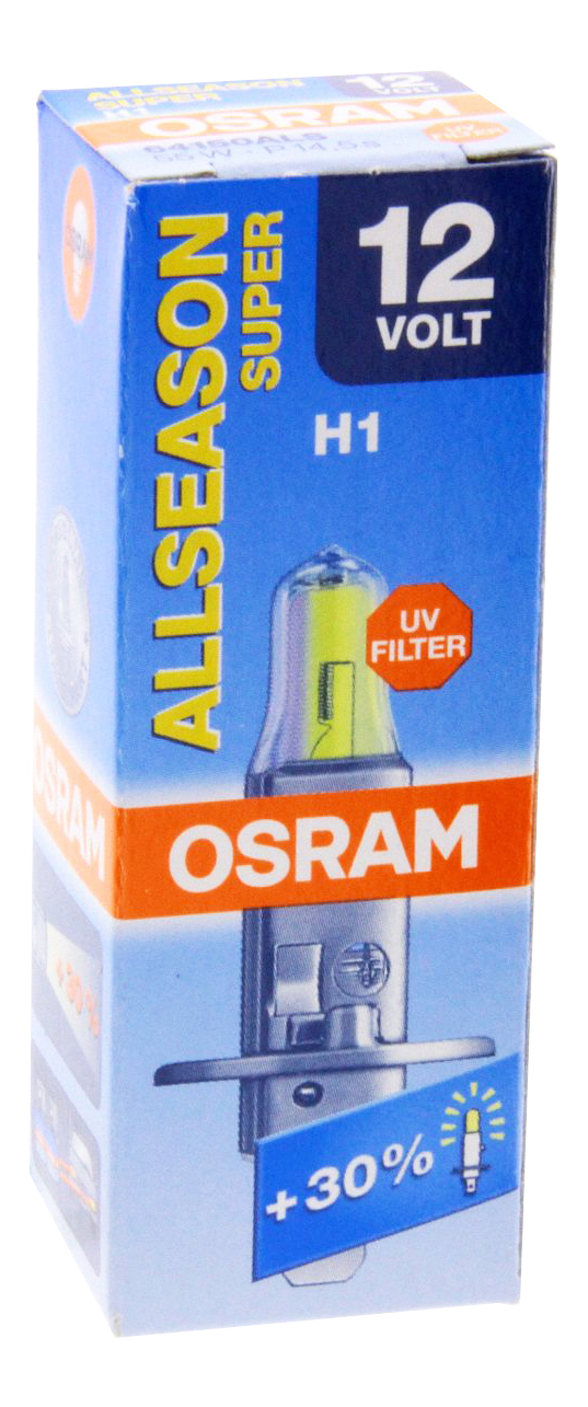 Лампа галогенная автомобильная OSRAM Allseason H1 12В 55Вт (64150ALS)