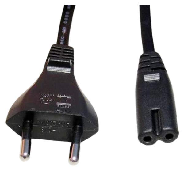 Кабель NoBrand IEC 320 C7-CEE 7/16, M-F 1,8м Black