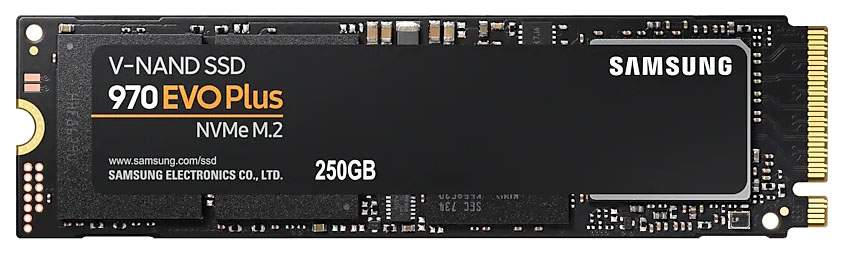 SSD накопитель Samsung 970 EVO Plus M.2 2280 250 ГБ (MZ-V7S250BW) - купить в Москве, цены в интернет-магазинах Мегамаркет