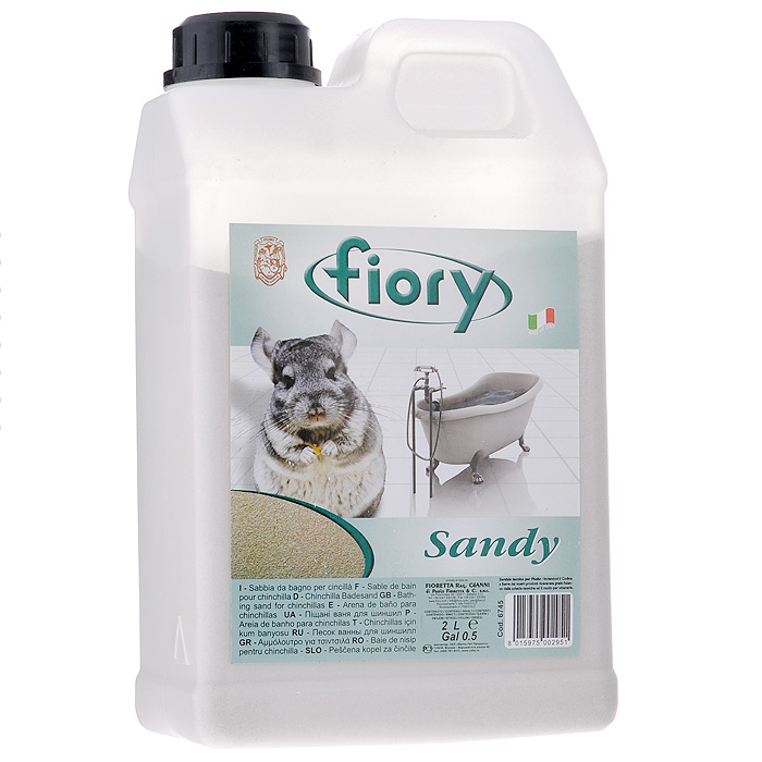 Песок для купания шиншилл FIORY Sandy 1.3 кг, 2 л