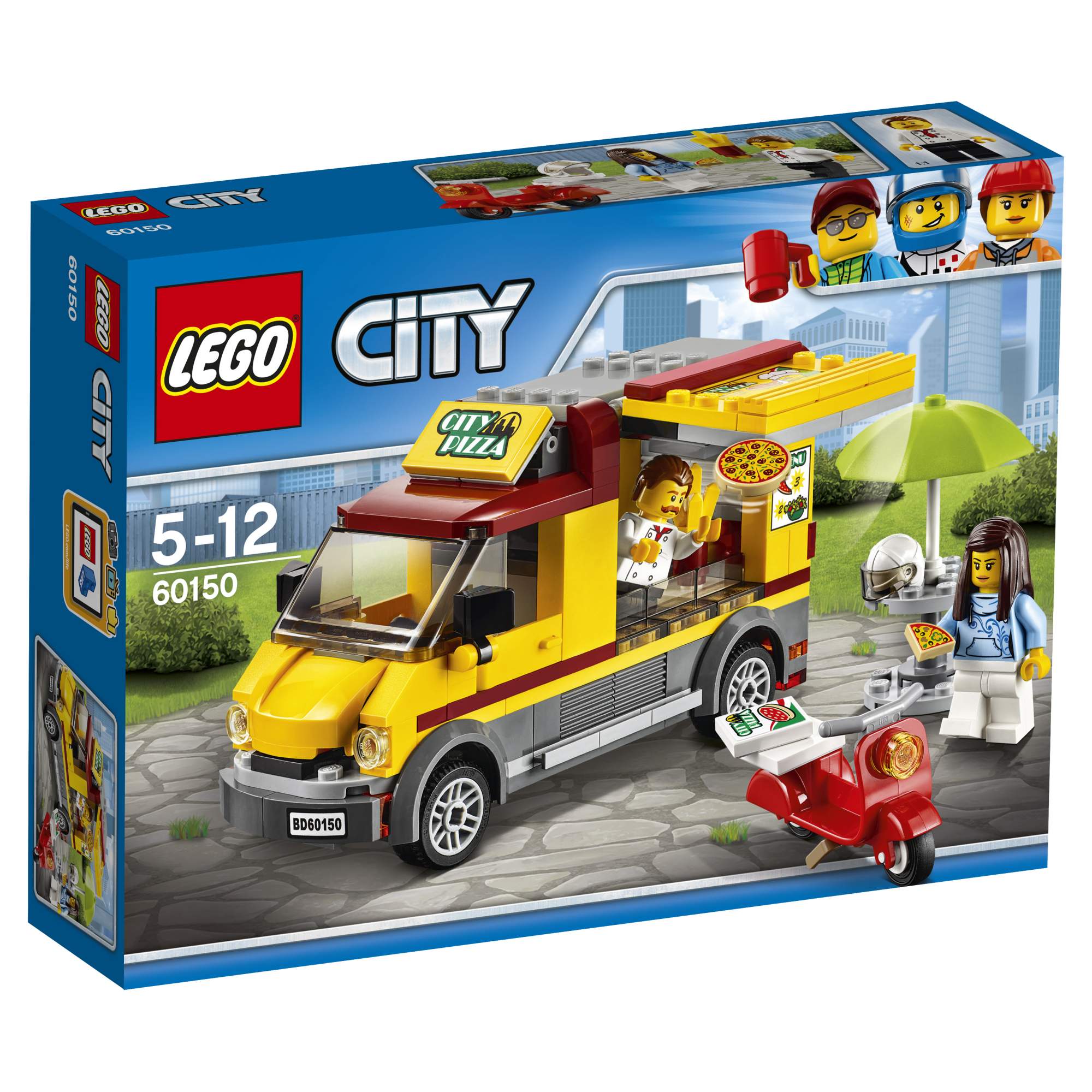 Купить конструктор LEGO City Great Vehicles Фургон-пиццерия (60150), цены  на Мегамаркет | Артикул: 100000075377