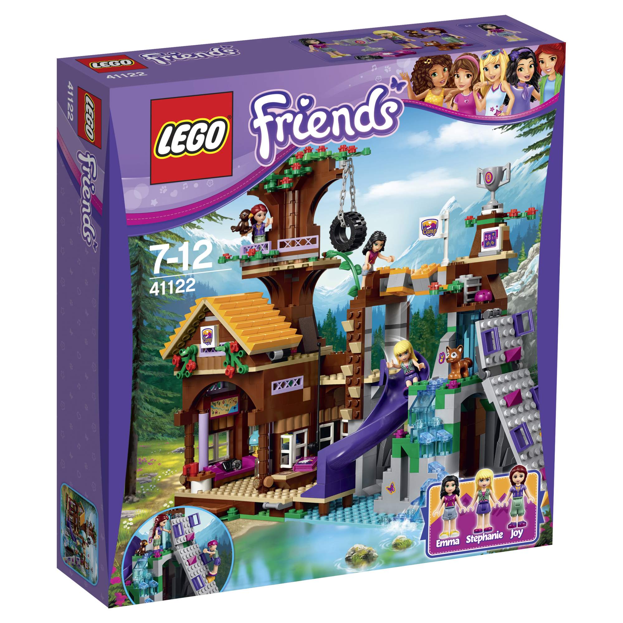 Купить конструктор LEGO Friends Спортивный лагерь: дом на дереве (41122),  цены на Мегамаркет | Артикул: 100000075577