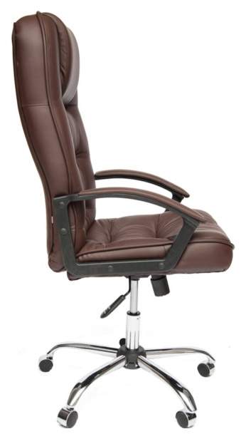 Компьютерное кресло TetChair СН9944 хром, кожзам, коричневый, 36-36
