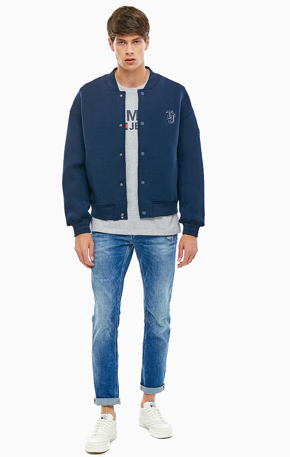 Tommy jeans outline outlet logo scuba bomber jacket