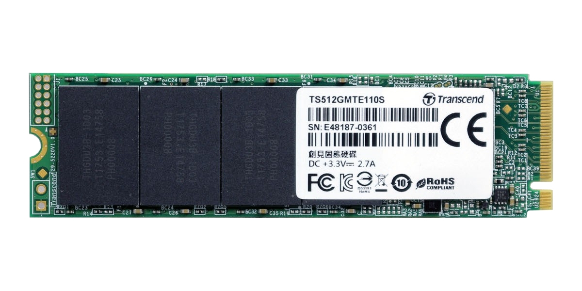 SSD накопитель Transcend MTE110S M.2 2280 512 ГБ (TS512GMTE110S) - купить в compday.ru, цена на Мегамаркет