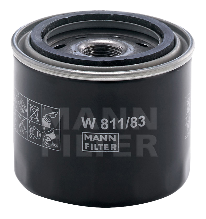 Фильтр масляный двигателя MANN-FILTER W811/83