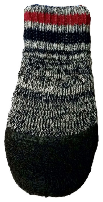 Носки для собак БАРБОСки размер 3, 4 шт серый