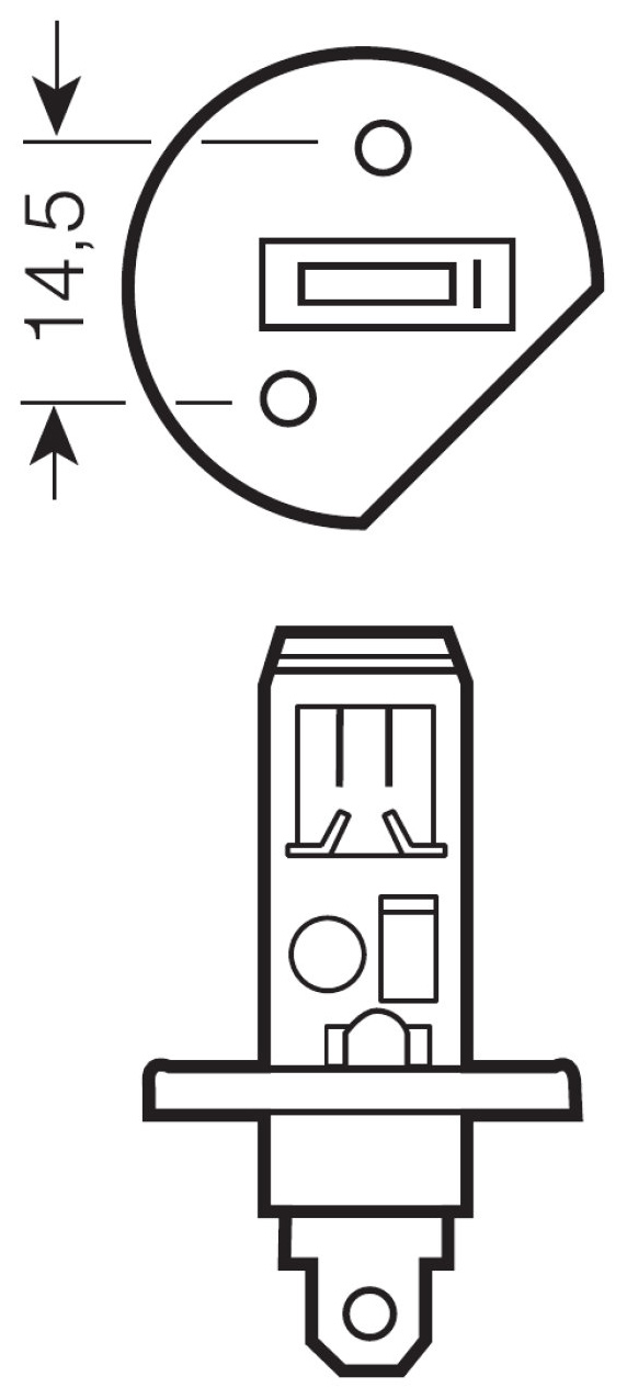Лампа галогенная автомобильная OSRAM H1 55W (64150.01B)