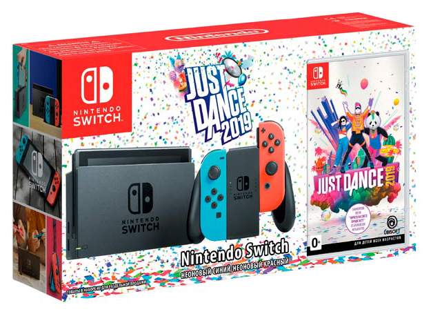 Портативная игровая консоль Nintendo Switch Just Dance 2019 Blue/Rad