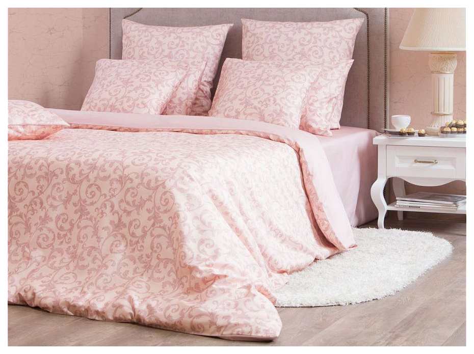 Комплект постельного белья ХЛОПКОВЫЙ КРАЙ Мишель двуспальный Розовый