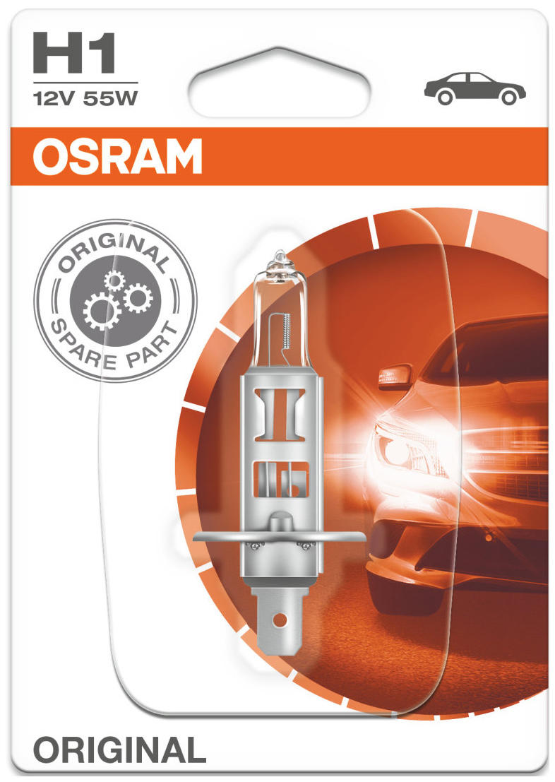Лампа галогенная автомобильная OSRAM H1 55W (64150.01B)