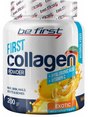 Be First Collagen + Hyaluronic acid + Vitamin C 200g (200 г), Экзотический