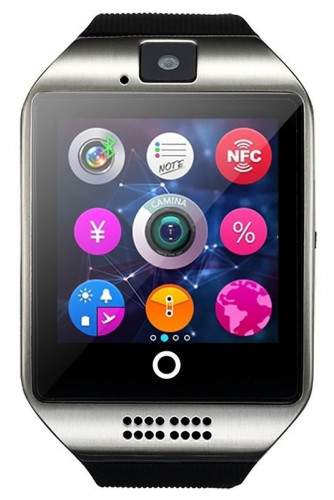 CARCAM Smart Watch Q18 Silver Black