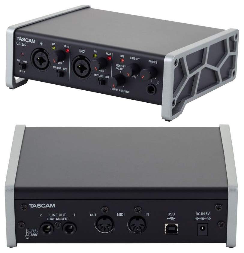 Внешняя звуковая карта tascam us 2x2