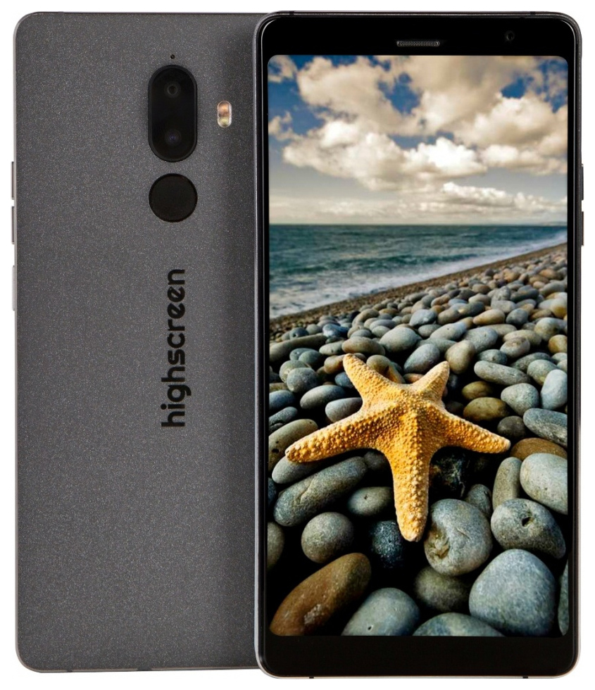 Смартфон Highscreen Power Five Max 2 3/32GB Black – купить в Москве, цены в  интернет-магазинах на Мегамаркет