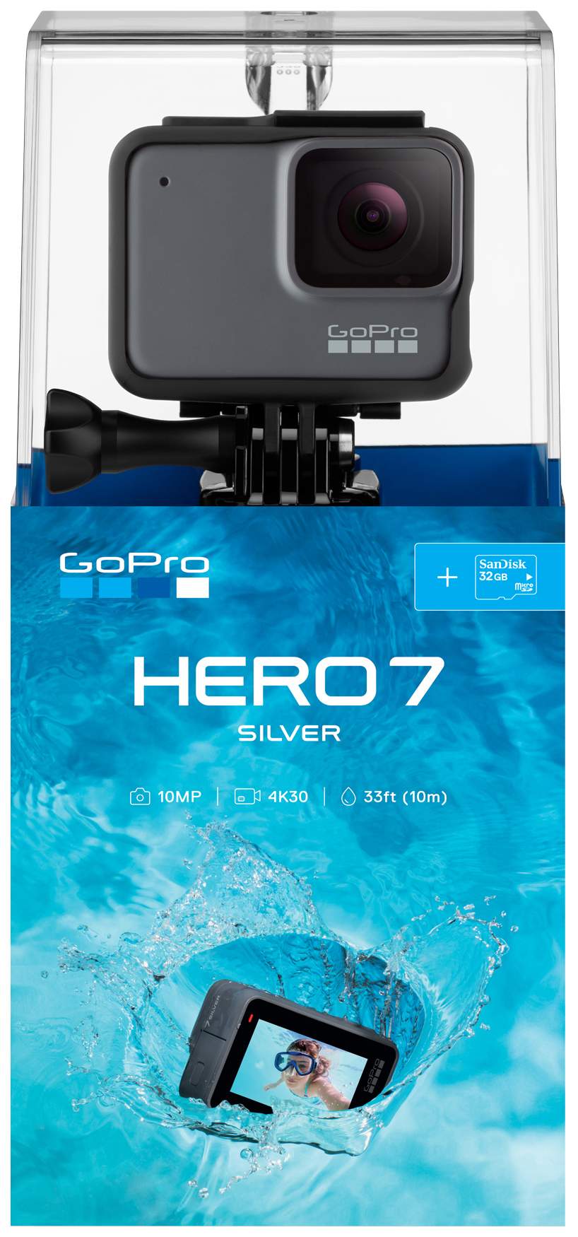 Экшн-камера GoPro HERO 7 Grey (CHDHC-601-LE) - отзывы покупателей на  Мегамаркет