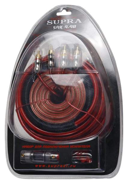 Комплект проводов для подключения автоакустики Supra SAK-4.40 - купить ...