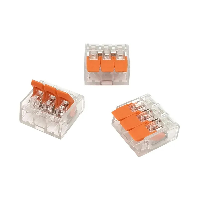 Клемма прозрачная. Wago 221-413 клемма 3-проводная. Мм) для светильников с пастой бел. Клемма прозрачная. 5-2.