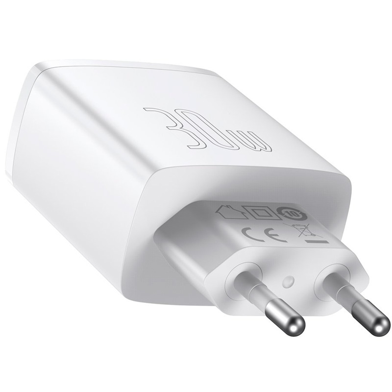 Сетевое зарядное устройство быстрое PD 3.0+QC 3.0 2xUSB+USB Type-C - Белое (CCXJ-E02) - купить в Filicom.ru, цена на Мегамаркет