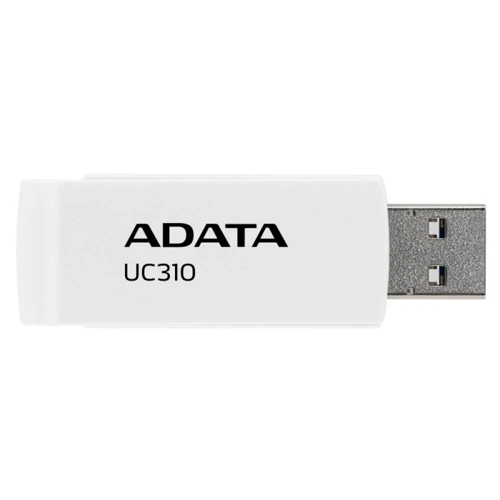 Флэш-накопитель Adata USB3, 64GB, UC310-64G-RWH, white, купить в Москве, цены в интернет-магазинах на Мегамаркет