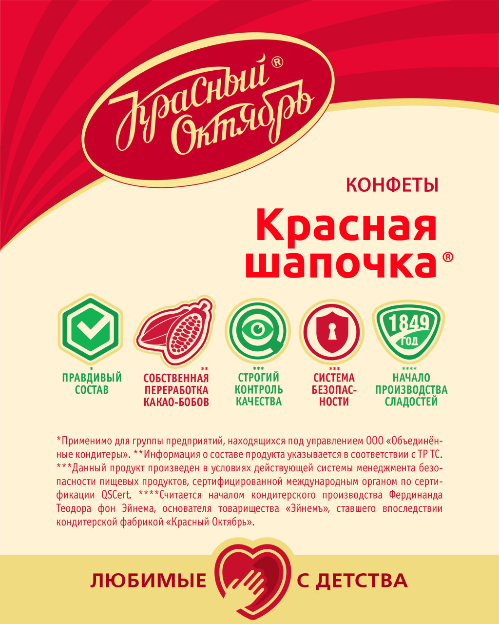 Купить конфеты Красный Октябрь Красная шапочка 250 г, цены на Мегамаркет |  Артикул: 100023890510