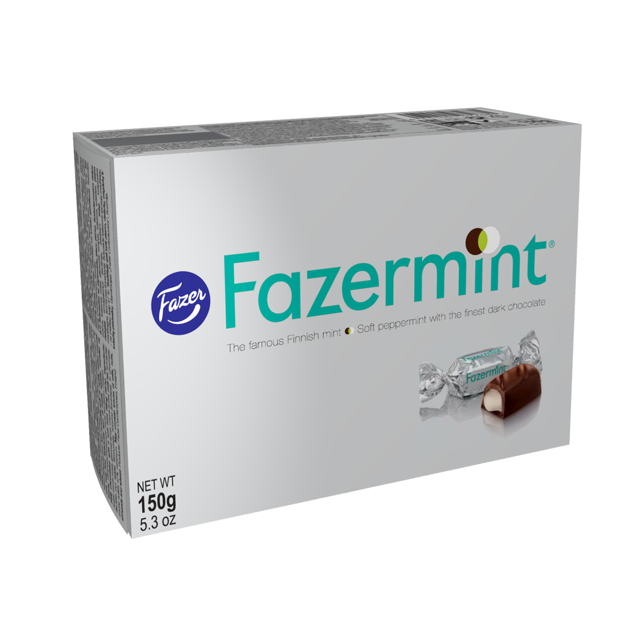Шоколадные конфеты Fazermint с начинкой со вкусом мяты 150г